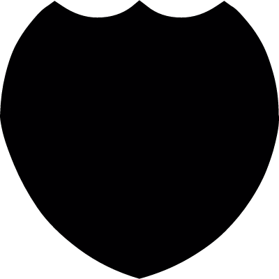 Black Shield silhouette vector logo