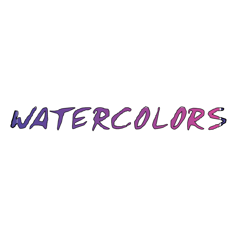 Watercolors vector logo