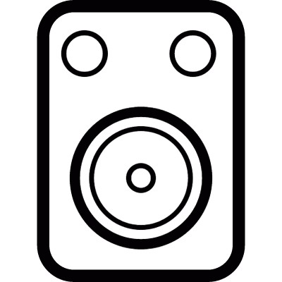 Sound monitor vector logo