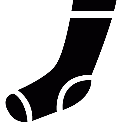 Athletic sock vector logo