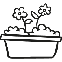 Flowers Gardening Pot vector