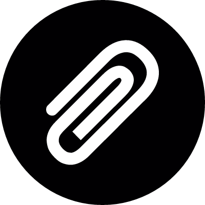 Paper clip Button vector logo
