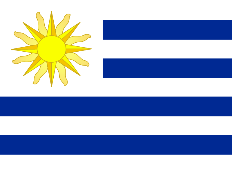Flag of Uruguay vector logo