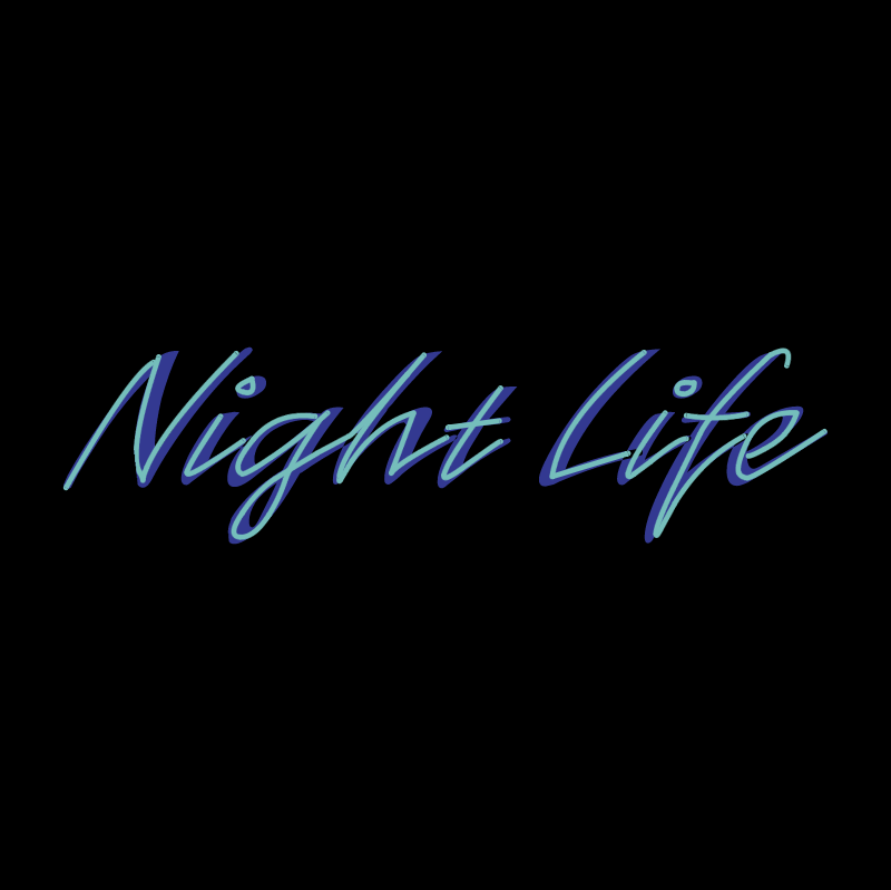 Night Life vector logo