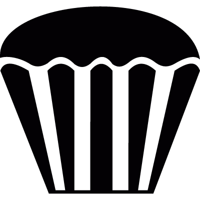 Paper cupcake vector logo