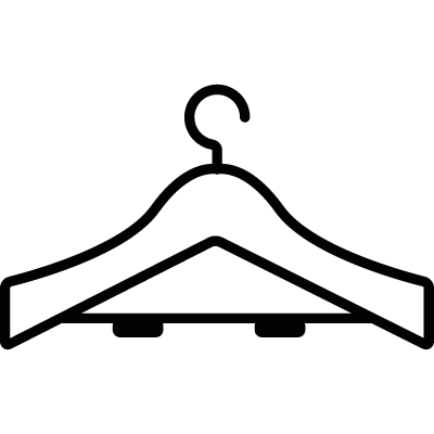 Clothes hanger vector logo