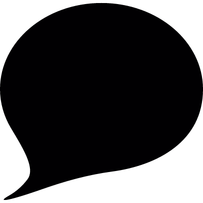 dark speech bubble vector logo
