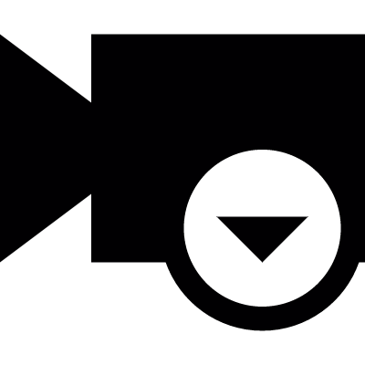 Video download vector logo