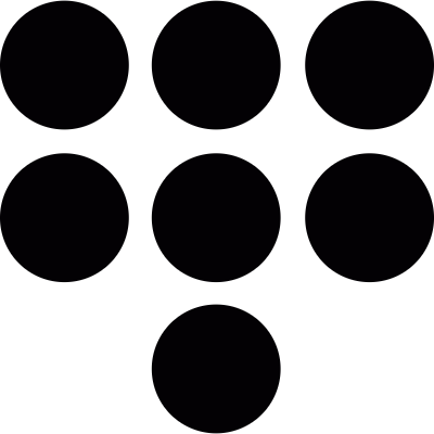 Seven dots vector logo