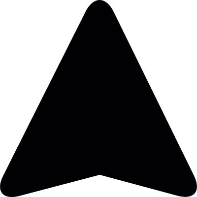 Triangular arrowhead vector logo