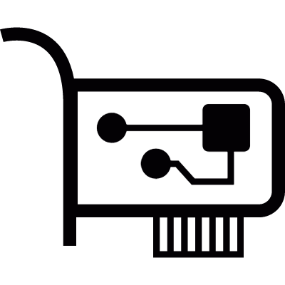 Network card vector logo