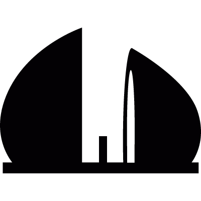 Modern Monument vector logo
