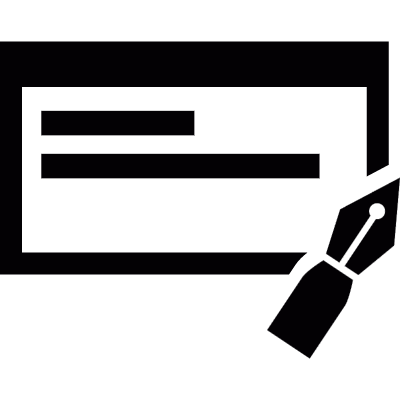 Checkbook vector logo