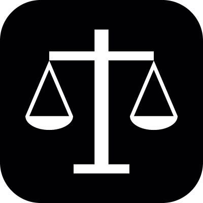 Justice symbol vector logo
