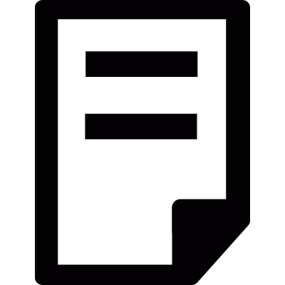 Text note vector logo