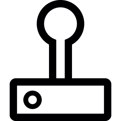Joystick with Button vector logo