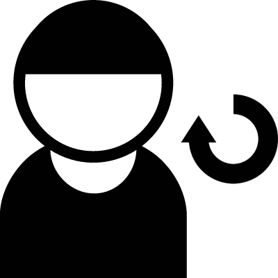 User With Circular Arrow vector logo