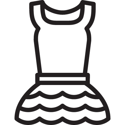 Dress withot Sleeves vector logo