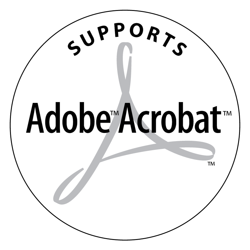 Adobe Acrobat Supports vector logo