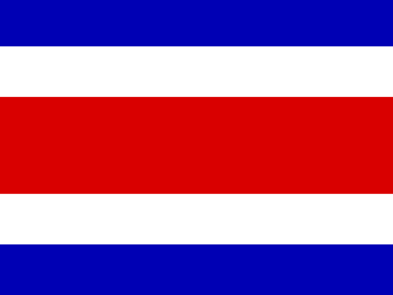 Flag of Costa Rica vector