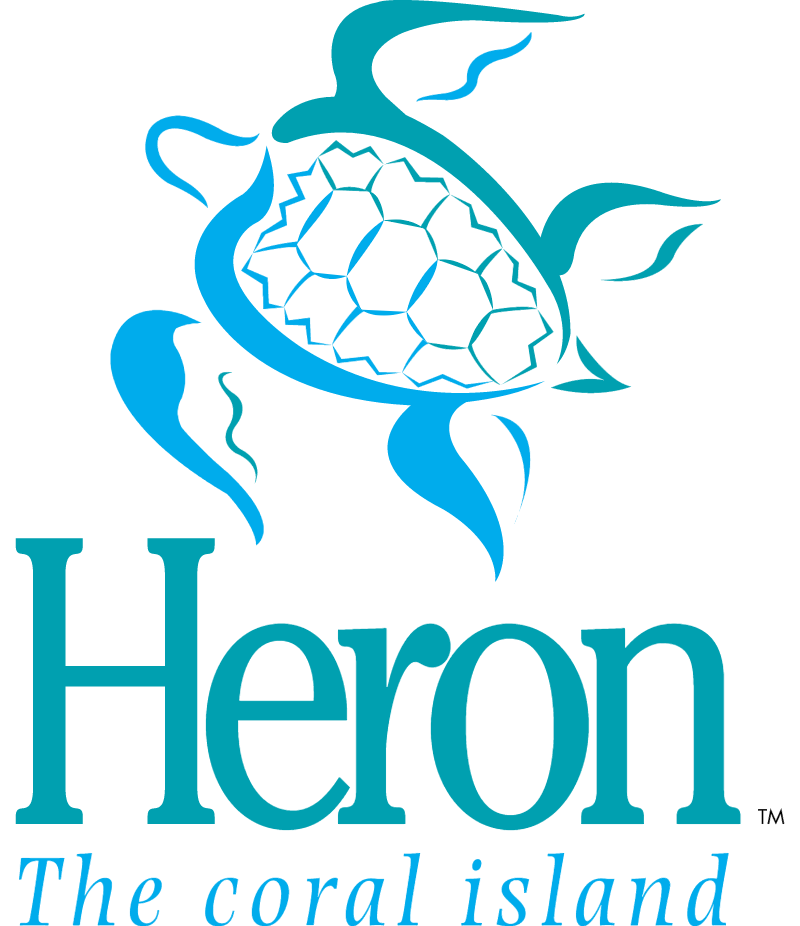 HERONTHECORALISLAND1 vector logo