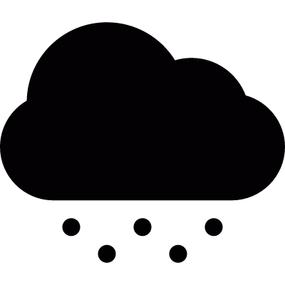 Snowing cloud vector logo