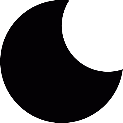 Big moon vector logo