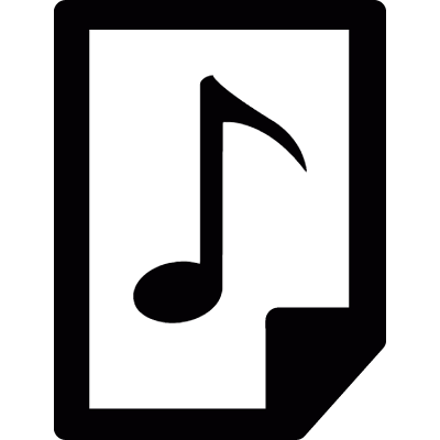Audio file vector logo