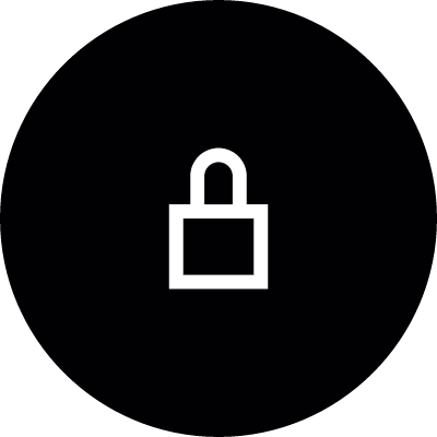 Lock button vector logo