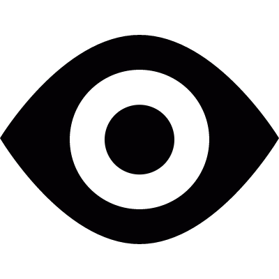 Black eye vector logo