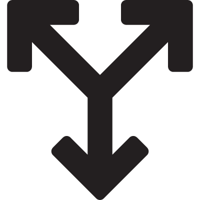 Split Triangle vector logo