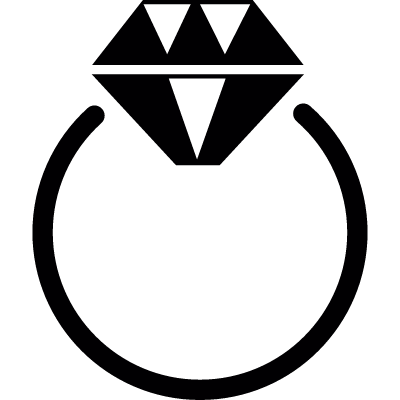 Diamond ring vector logo