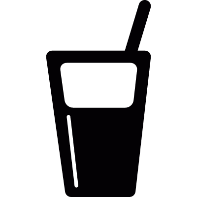 Fresh Soda glass vector logo