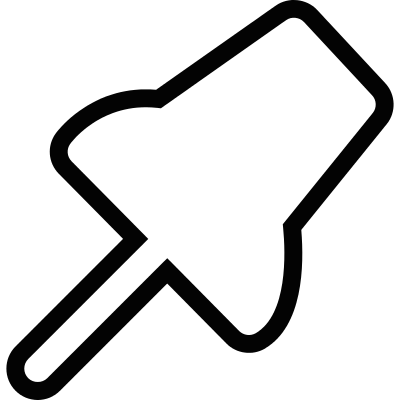 Push pin vector logo