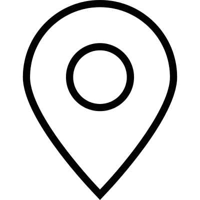 Blank map pointer vector logo