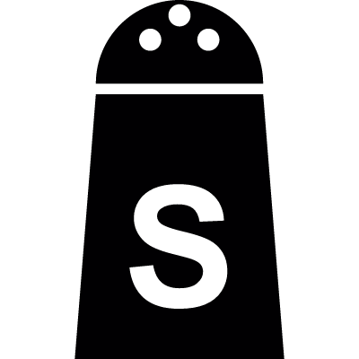 Salt container vector logo