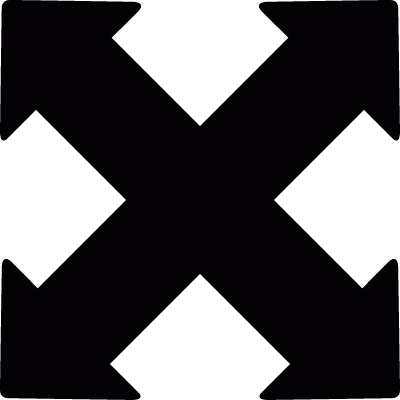 Expand arrows vector logo