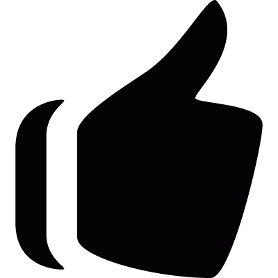 Thumb up vector logo