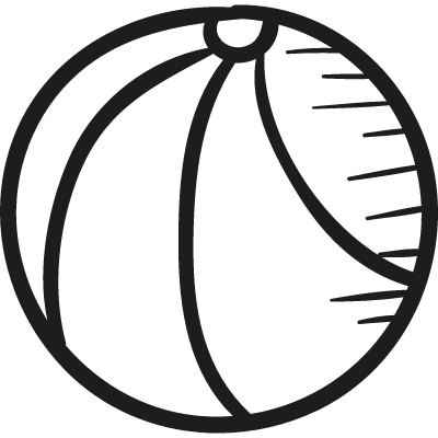 Draw Basketball Ball vector logo