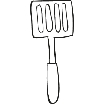 Spatula utensil vector logo
