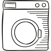 Old Washing Machine vector
