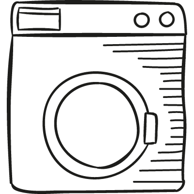 Old Washing Machine vector logo