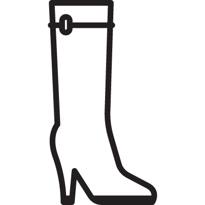 Women High Boot vector logo
