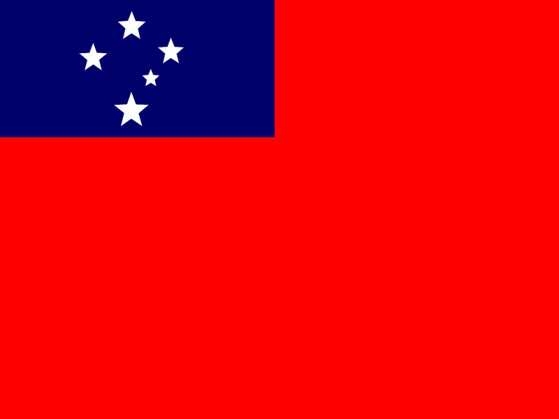 Flag of Samoa vector
